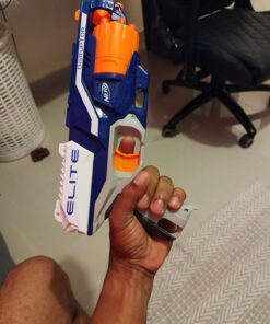 Nerf Disruptor Elite Blaster - 6-Dart Rotating Drum, Slam Fire, Includes 6 Official Nerf Elite Darts - for Kids, Teens, Adults, (Amazon Exclusive) Classic 35 61DFkNiAnFL