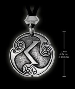 Pewter Ken Kenaz Kano Rune of Passion Pendant Necklace 9 61DFxxp4YqL