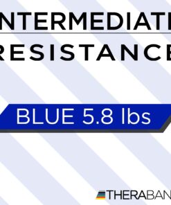 THERABAND Resistance Band Loop, Professional Latex Mini Band for Lower Pilates, Crossfit, Yoga, Stretching, Physical Therapy, Strength Training no Weights, 8 Inch, Blue, Extra Heavy, Advanced Level 1 Blue - Extra Heavy 9 61DG3v XmwL