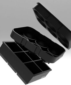 glacio Ice Cube Mold Combo - Large Silicone Ice Maker for Whiskey and Cocktails - Perfect for Craft Ice, Whiskey Ice Balls, and Cocktail Ice Cubes Black 27 61DHL7hCL