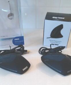 Ergonomic Mouse, High Precision Optical Vertical Mouse Adjustable DPI 800/1200 / 1600 Wired Computer Mouse (by Sharkk) 11 61DHawizEL