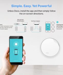 TP-Link Deco AX3000 PoE Mesh WiFi(Deco X50-PoE), Ceiling/Wall-Mountable WiFi 6 Mesh, Replacing WiFi Router, Access Point and Range Extender, PoE-Powered, 2 PoE Ports(1 x 2.5G, 1 x Gigabit), 3-Pack 3 Pack 2.5G, Ceiling/Wall Mount, PoE+/DC Powered 18 61DIb1CEa1L