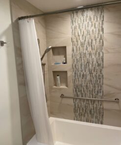 LiBa Bathroom Shower Curtain Liner - Waterproof Plastic Shower Curtain Premium PEVA Non-Toxic Shower Liner with Rust Proof Grommets Frosted 8G Heavy Duty Bathroom Accessories 72x72 1b. 8g-frosted *72" W x 72" H 22 61DIvdzo4LL