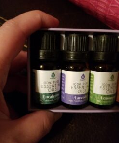 Pursonic 100% Pure Essential Aromatherapy Oils Gift Set-6 Pack , 10ML(Eucalyptus, Lavender, Lemon grass, Orange, Peppermint, Tea Tree) Pure Essential Oils Set 35 61DKYsKpHgL