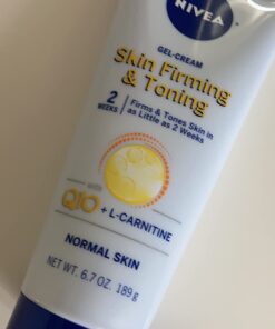 Nivea Skin Firming and Toning Body Gel Cream with Q10, Firming Body Cream, Moisturizing Skin Cream, 6.7 Oz Tube Skin Firming Gel 52 61DKdbnZtwL