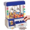 Toy Grabber Claw Machine For Kids – Electronic Arcade-Style Game for Kids and Parties – Ideal For Use With Small Toys / Candy – Features LED Lights and Sound Effects, 13.5 x 10 x 7.5 inches
