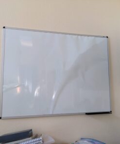 VIZ-PRO Magnetic Whiteboard/Dry Erase Board, 48 X 36 Inches, Silver Aluminium Frame 28 61DLbflwysL