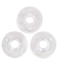 SINGER 06543 Class 15J Bobbins, Transparent, 12-Count 1 Count (Pack of 1) 15 61DMMOb qAL