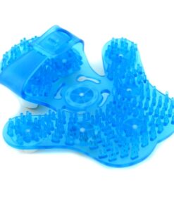 SAMYO Palm Shaped Massage Glove Body Massager with 9 360-degree-roller Metal Roller Ball Beauty Body Care (Blue) Blue 10 61DMTXrXrIL