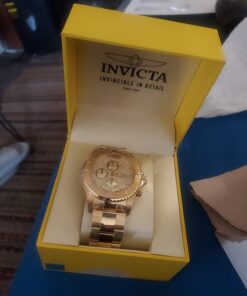 Invicta Pro Diver Men's Wrist Watch Stainless Steel Japanese Quartz 22 mm Gold Ion-Plating 38 61DMcbxGYVL