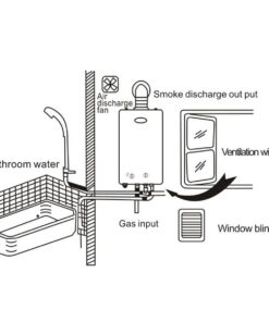 TC-Home Portable 6L Water Heater Tankless LPG 1.6 GPM Propane Gas Outdoor Digital Display Instant Hot Water Heater 18 61DOoY3JASL