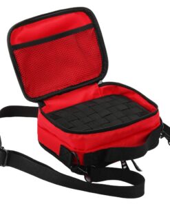Alternative view of Empty Multi-Functional Carrying case with Non Slip Elastic Bands for Storing RDA RTA Tank and Mod Batteries and Coil Tools and Liquid Bottles(Red) Red