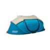 Coleman Pop-Up Camping Tent with Instant Setup, 2/4 Person Tent Sets Up in 10 Seconds, Includes Pre-Assembled Poles, Adjustable Rainfly, and Taped Floor Seams 4 Person Blue 51 61DQnzOD5UL