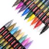 ZEYAR Premium Acrylic Paint Pen, Water Based, Extra Fine Point, 18 Colors, Odorless, Acid Free and Safe, Opaque Ink, Environmental Friendly, AP Certified 18 Natural Colors 4 61DR1SU dL