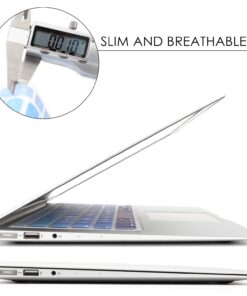 Allinside Blue Ombre Keyboard Cover Skin for MacBook Pro 13" 15" 17" (2015 or Older Version), MacBook Air 13" A1369/A1466, Older iMac Wireless Keyboard MC184LL/B 2010-2017 MacBook Air 13 & 2008-2015 Mac Pro 13/15 Ombre Blue 17 61DTvgSfAaL 1