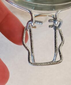 OAMCEG 4 Pack Wide Mouth Mason Jars - 34 OZ Airtight Glass Canning Jars with Leak Proof Rubber Gasket and Clip Top Lids, Perfect for Storing Coffee, Sugar, Flour or Sweets J-1L 30 61DUUW4KoNL