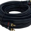 iMBAPrice 2RCA Male to 2RCA Male Home Theater Audio Cable - 50 Feet - Black 2-RCA to 2-RCA 37 61DUZRpOQL