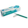 Medpride Disposable Scalpel Blades| Sharp, Tempered Stainless-Steel Blades | Pack of 10 Sterile Scalpel Knives| Plastic Handle| Individual Pouches| for Dermaplaining, Podiatry, Crafts & More (#10) #10 41 61DVjw4nylL