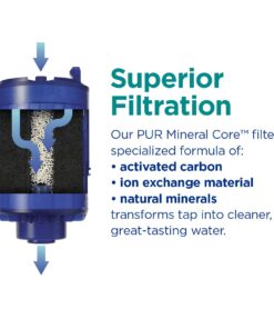 PUR PLUS Faucet Mount Replacement Filter 3-Pack, Genuine PUR Filter, 3-in-1 Powerful, Natural Mineral Filtration, Lead Removal, 9-Month Value, Blue (RF99993) Count of 3 Water Filters 25 61DW2kFLsKL