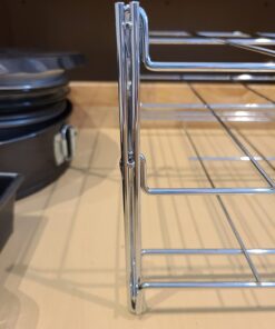 Nifty 3-in-1 Baking Rack – Nickel Chrome Plating, Cooling & Baking Rack, Multipurpose Kitchen Accessory, Folds Flat for Easy Storage, Use for Cookies, Pizzas, Baked Goods 25 61DWLgdeS L