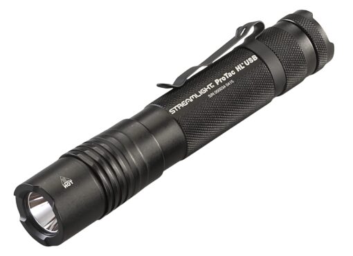 Streamlight 88052 ProTac HL USB 1000-Lumen Multi-Fuel USB Rechargeable Professional Tactical Flashlight with USB Cable, and Holster, Black