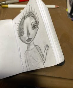 Pentalic 3" x 4" Pocket Sketchbook Traveler Journal, 160 Pages, Black 3-inch x 4-inch, Black Sketch/Blank 40 61Da6MeEi7L