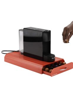 Mind Reader 50 Capacity Nespresso Capsule, 24 Capacity Vertuoline Coffee Pod Storage Drawer Organizer, Red 9.21 x 15.94 x 2.36 18 61DaRlgceL