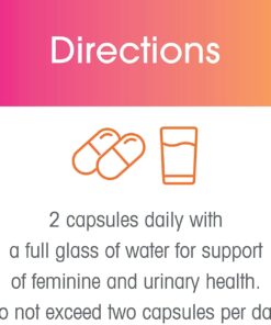 vH essentials Probiotics with Prebiotics and Cranberry Feminine Health Supplement - 120 Capsules (544-36) 120 Count 26 61DagHIo RL