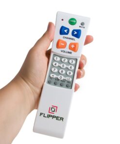Flipper Big Button Universal TV Remote - Seniors, Elderly - Simple, Works TV & Cable - Favorite Channels - Learning - Supports IR Devices 25 61DbN2HnDVL