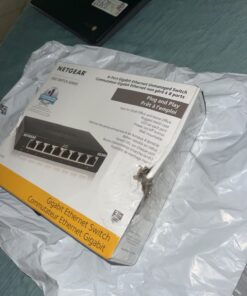 NETGEAR 8-Port Gigabit Ethernet Unmanaged Switch (GS308) - Home Network Hub, Office Ethernet Splitter, Plug-and-Play, Silent Operation, Desktop or Wall Mount 8 Port 26 61Dbu8AqnML