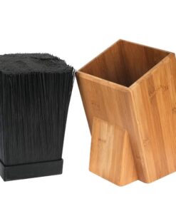 Mantello Knife Block- Universal Knife Holder- Bamboo Wood, Kitchen Knife Holder, Extra Large Knife Storage, Universal Knife Block, Knife Block Without Knives 22 61DckAzyxtL