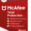 McAfee Total Protection | 3 Device | Antivirus Internet Security Software | VPN, Password Manager, Dark Web Monitoring | 1 Year Subscription | Key Card Mailed Keycard 3 Devices