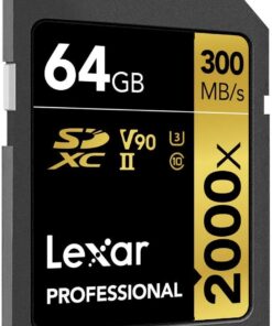 Alternative view of Lexar Professional 2000x 64GB SDXC UHS-II Card (LSD64GCBNA2000R)