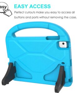 SUPLIK iPad Mini 5/4/3/2/1 Case for Kids, Durable Shockproof Protective Handle Bumper Stand Cover with 2*Screen Protectors for 7.9 inch Apple iPad Mini 5th/4th/3rd/2nd/1st Generation, Blue 27 61Dg1Vpvz8L