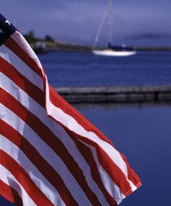 TAYLOR MADE PRODUCTS Sewn American Flag for Boats, 12" x 18", Marine-Grade Nylon, Fade Resistant, Brass Grommets, Embroidered Stars and Stripes, Flag only - 2020109194 27 61Dg2C8nqfL