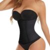 Waist Trainer Corset for Women Sport Workout Body Shaper Tummy Control with Adjustable Hooks Black Small 37 61Dg963PlBL 1