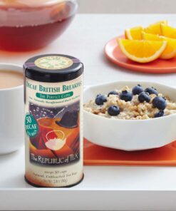 Alternative view of The Republic of Tea Decaf British Breakfast Black Tea, Tin of 50 Tea Bags 50 Count (Pack of 1)