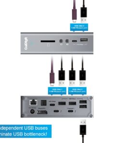 CalDigit TS3 Plus Thunderbolt 3 Dock - 87W Charging, 7X USB 3.1 Ports, USB-C Gen 2, DisplayPort, UHS-II SD Card Slot, Gigabit Ethernet for Mac & PC, Thunderbolt 4 Compatible (0.8m/2.62ft Cable) 0.8 Meter Cable TS3 Plus - Space Gray 27 61DiGvDsdNL