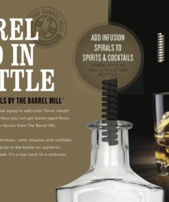 4 Pack-Barrel Aged in a Bottle Oak Infusion Spiral-Barrel Age Whiskey, Rum, Wine Brown 16 61DiUzpCaL