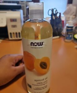 NOW Solutions, Apricot Kernel Oil, Hair Moisturizer, Rejuvenating Skin Oil, Softens Fine Lines, 16-Ounce 16 Fl Oz (Pack of 1) Standard Packaging 23 61DjRLYYLxL