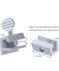 Alternative view of 1st Choice Sliding Window Locks Aluminum Metal Window Locks Security Safety Door Locks Adjustable Security Locks with Keys (Silver, 4 Sets)