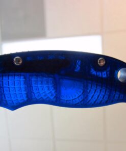 Spyderco Manix 2 Lightweight Signature Knife with 3.37" CTS BD1 Steel Blade and Translucent Blue FRCP Handle - PlainEdge - C101PBL2 32 61Djx3543wL
