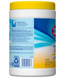 Clorox Disinfecting Wipes, Bleach Free, Crisp Lemon, 105 Count (Package May Vary) 25 61DnpCu1KOS