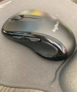 Logitech M510 Wireless Computer Mouse – Comfortable Shape with USB Unifying Receiver, with Back/Forward Buttons and Side-to-Side Scrolling, Dark Gray 40 61DoH2OJuSL