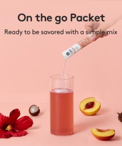 Osulloc Kombucha Tea LycheePeach (Lychee & Peach Blending), Sparkling Powdered Mix Beverage, No added sugar, 10 Sticks, 1.76oz Lychee & Peach 10 Count (Pack of 1) 23 61DpMYkrH7L