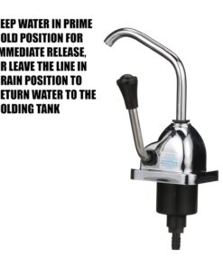 Valterra - RP800 Rocket Hand Pump for RV, Camper Holding Tank Faucet Pump - Chrome 21 61Drx9f3ZL