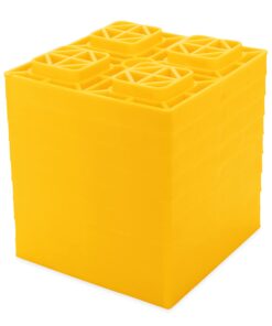 Camco Heavy Duty Leveling Blocks | Ideal For Leveling Single Wheels, Double Wheels, Hydraulic Jacks, Tongue Jacks, and More | Yellow | 10-pack (44505) Pack of 10 Standard Packaging 17 61Ds4SjQJhL