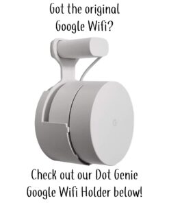 Nest WiFi Point Genie: The Simplest Lowest Profile Outlet Holder Mount for Google Nest WiFi Point | Reinforced Support | Great Sound | Open Access | No Messy Screws! (1-Pack) White (1-Pack) 29 61DtGHWYr0L