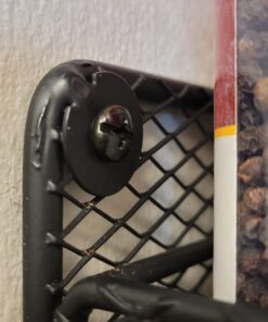 Spice Rack Organizer – Space Saving Wall Mount 5-Tier Wire Shelves for Pantry or Cabinets – Kitchen Organization and Storage by Home-Complete (Black) 28 61Dtmzb MDL