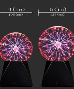 Lebbeen Glass Plasma Ball Sphere Lightning Light Lamp Party Magical Ball electrostatic Flashing Ball (5.0 Inches) 8 61DtwqTki2L